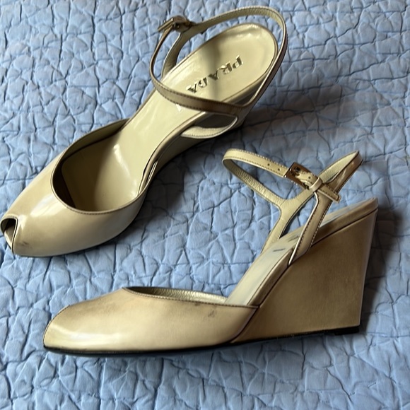 Prada peep toe wedges - Picture 3 of 4